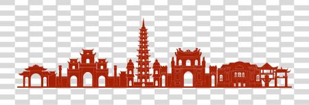 Download Capital City Hanoi Vietnam Skyline PNG file