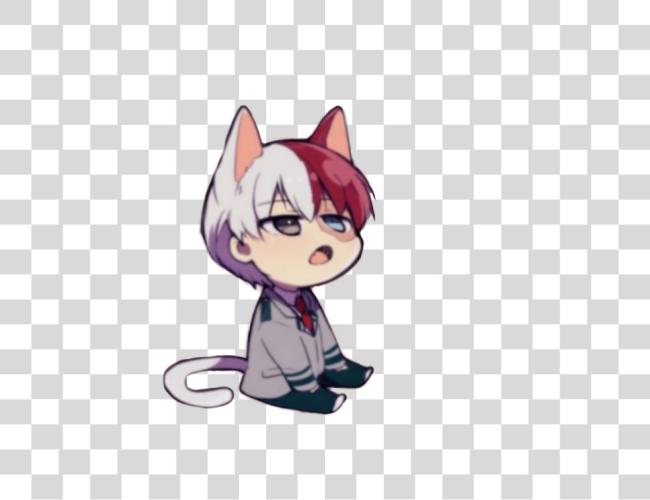 تحميل Todoroki ملصق لطيف Chibi Todoroki مقطوعة فن