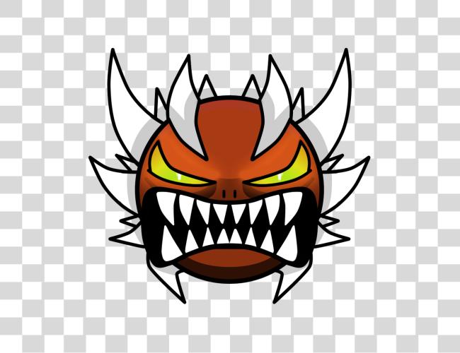 Download demonio cara Geometry Dash demonio cara Clip arte