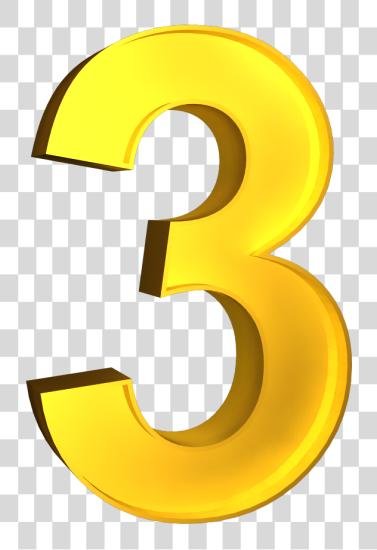 Download 3d Numbers Number 3 PNG file