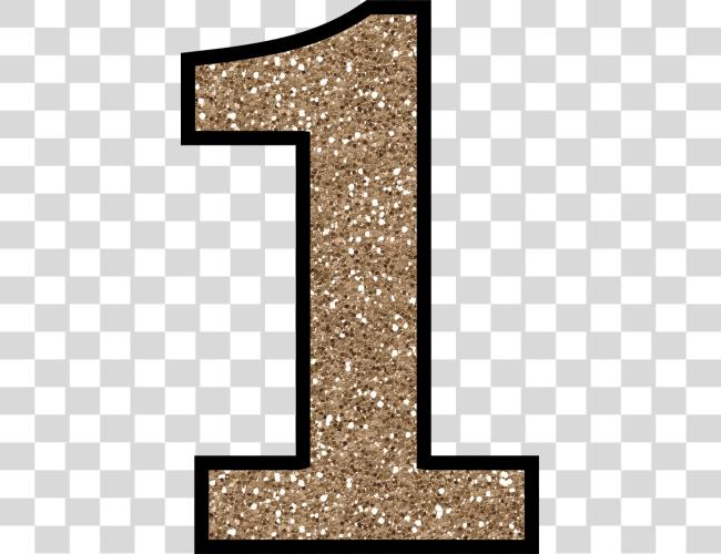 Download 1 Numbers Glitter Number 1 Clip Art