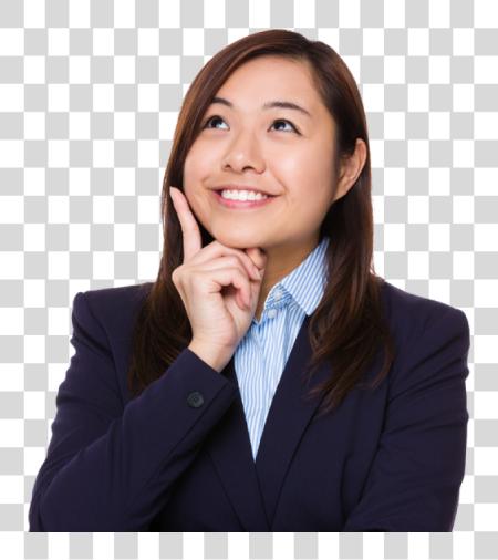 Download Thinking Woman Business Woman Thinking PNG file