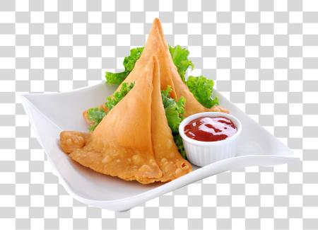 Download Samosa Indian Cuisine Chaat Cuisine Side Dish Aloo Samosa PNG file