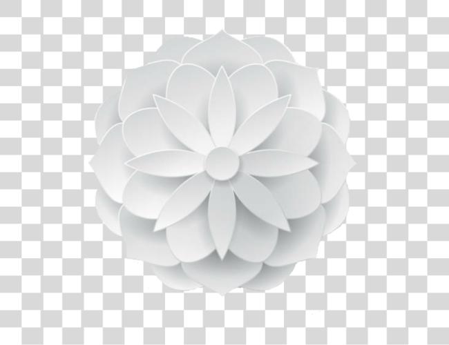 Download flower paperflower decoration element white White Flower Clip Art