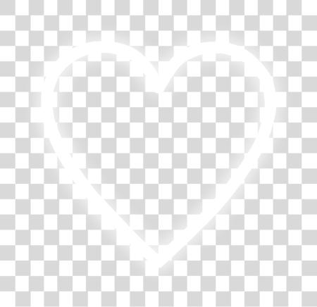 Download neon heart love freetoedit white mimi Heart PNG file