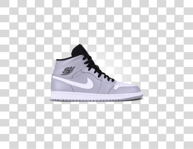 Download Nike Jordan 1 Grey aire Jordan Clip arte