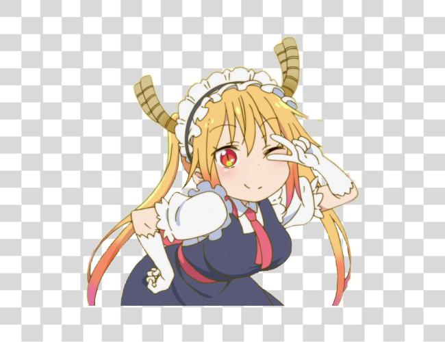 Download Miss Kobayashis Dragon Maid Tohru Chibi Clip Art