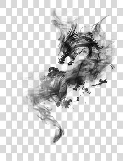 Download shadow smoke dragon black blacksmoke dark aesthetic Black Smoke For Picsart PNG file