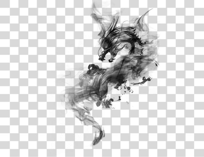 Download shadow smoke dragon black blacksmoke dark aesthetic Black Smoke For Picsart Clip Art