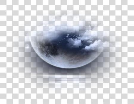 Download moon clouds overlay aesthetic icon Moon Manipulation PNG file