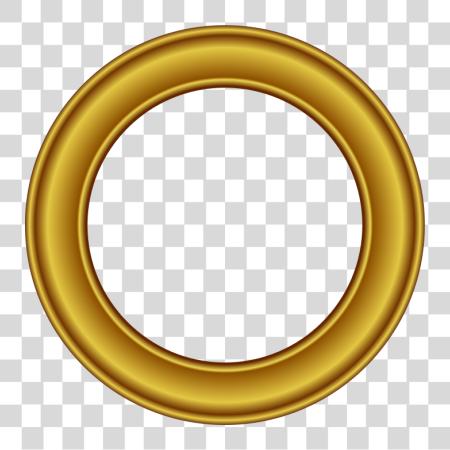 Download oro Circle dorado redondo marco PNG file