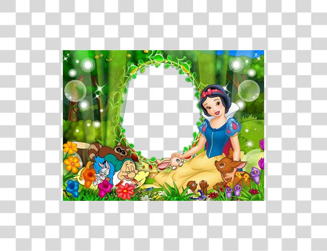 Download Picture Borders Disney Frames Birthday Frames Snow White And The Seven Dwarfs Frame Clip Art