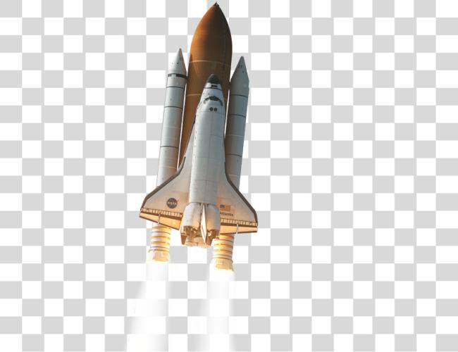 Download Space Shuttle Starting  Clip Art