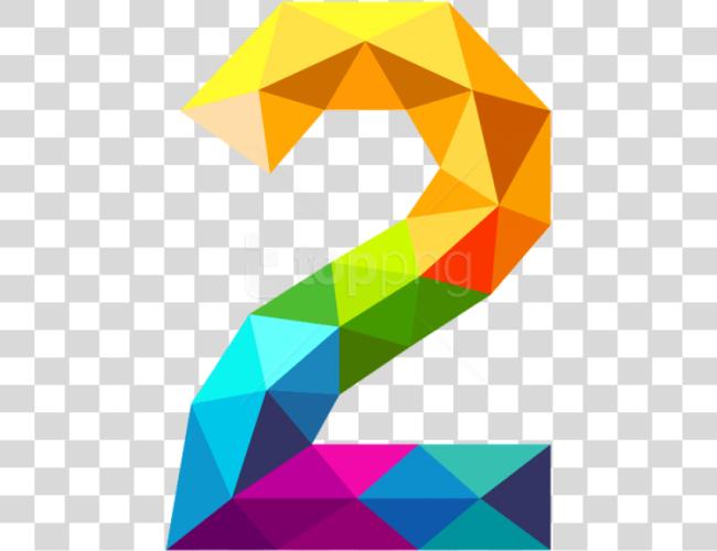 Download Colourful Triangles Number Two Colourful Triangles Number 2 Clip Art