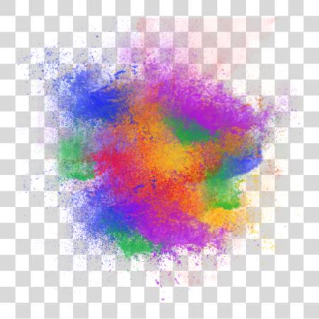 Download Powder Rainbow And Rainbow Color Splash PNG file