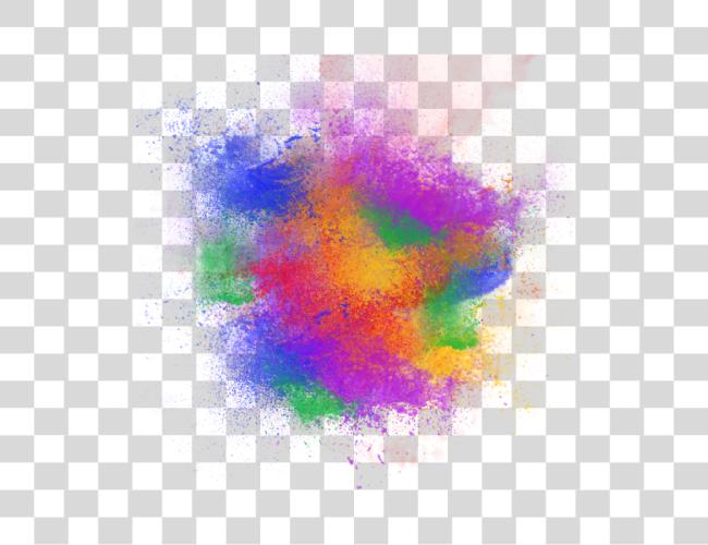 Download Powder Rainbow And Rainbow Color Splash Clip Art