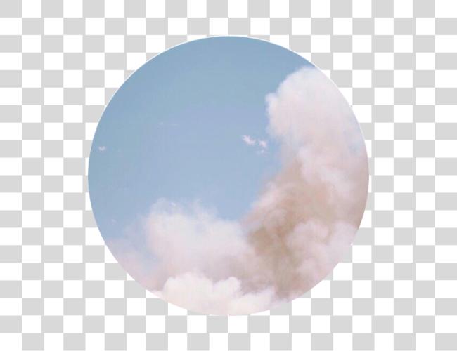 Download estético icono cirlce azul blanco cloud blueaesthetic Circle Clip arte