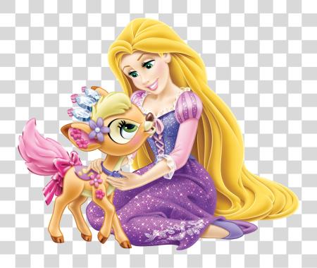 Download disney princesa Rapunzel con Little Deer princesa Easter PNG file