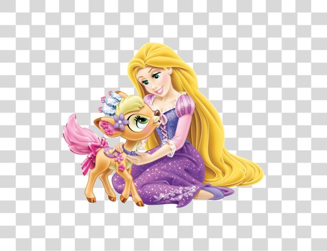 Download Disney Princess Rapunzel With Little Deer Princess Easter Clip Art