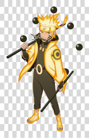 下载 naruto narutouzumaki hokage kurama sagemode Naruto Sage Of 六 Paths Mode PNG file