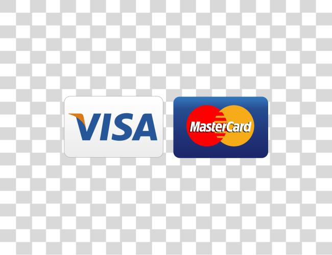 Download Credit Or Debit tarjeta Visa Mastercard logotipo Clip arte