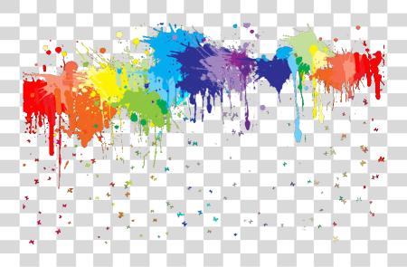 Download Paint Splat Rainbow Paint Splatter PNG file