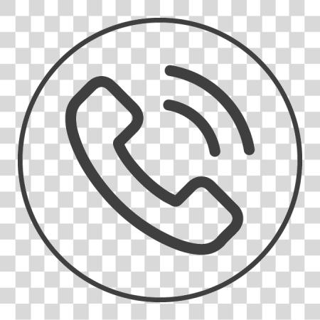 Download Phone Cta icono blanco Phone icono In Circle PNG file