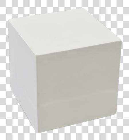 Download White Cube Box PNG file