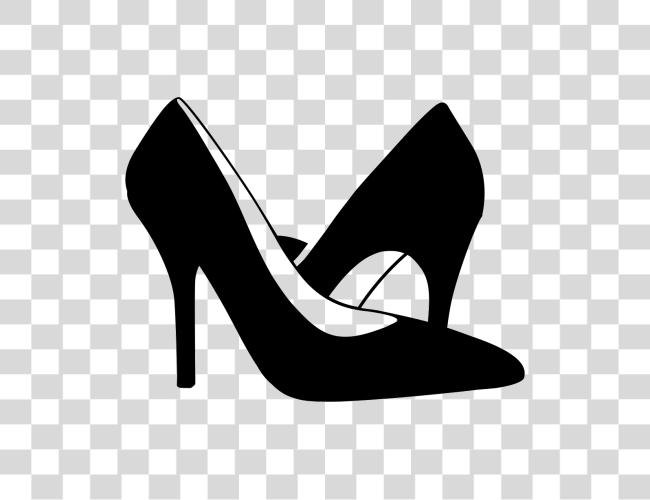 Download Highheeled Shoes Comments Silhouette Of High Heels Clip Art