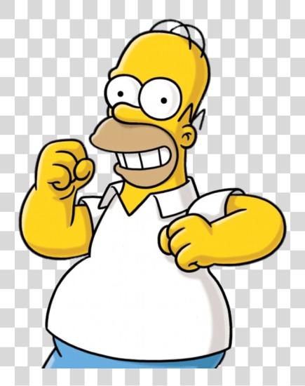 تحميل Homer Simpson سعيد Homer Simpson بي ان جي ملف