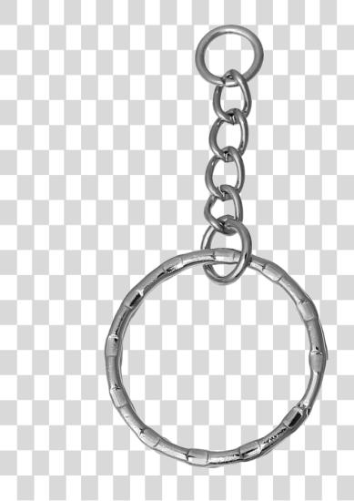 Download negro Chain llave Chain anillo PNG file