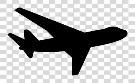 下载 Avion Airplane Silhouette PNG file