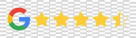 下载 Googlereview 4 1 2 Stars PNG file