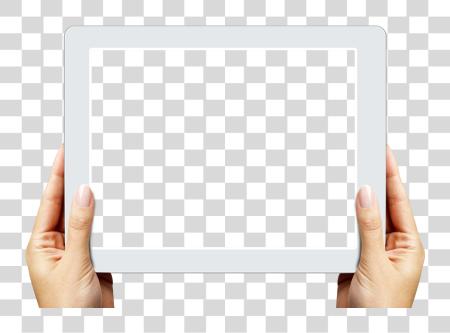 Download Hands holding Ipad Tablet PNG file