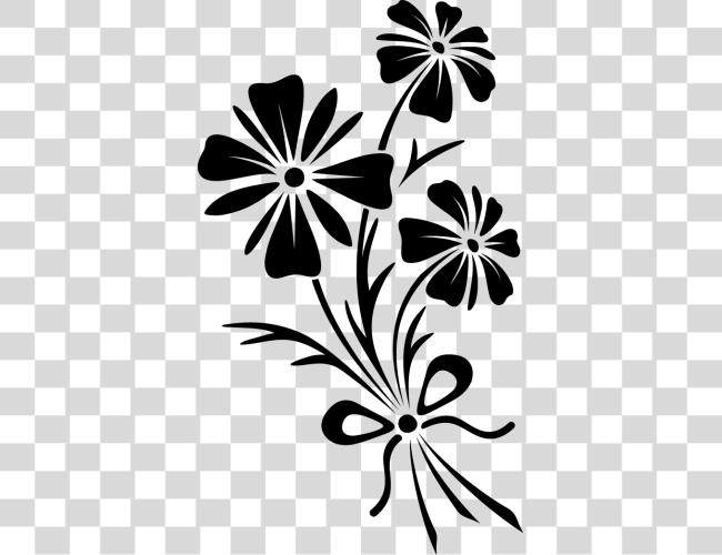 Download Flower Black White Flowers Vectors Clip Art