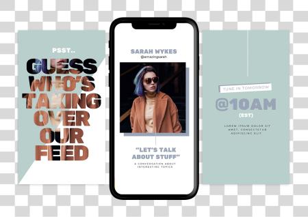 Download Instagram Story Takeover Template Iphone PNG file