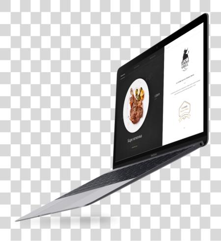 下载 飛行 Macbook Mockup 筆記本 PNG file