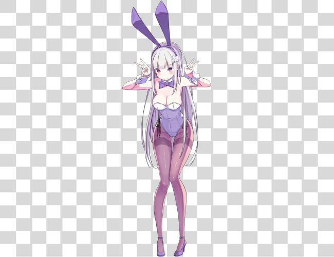 Download Emilia Drawn By Sando dukedevil Sexy Anime Bunny Girl Clip Art