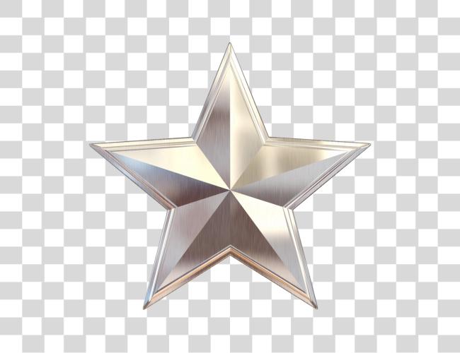 Download luna icono cinco Pointed estrella estrella estrella logotipo plata estrella Clip arte