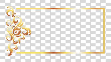 Download Yellow Recreation Pattern Gold Line Border European Gold Border Design PNG file