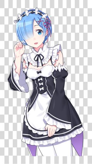 Download Rem Re Zero Kara Hajimeru Isekai Seikatsu Re Zero Rem PNG file