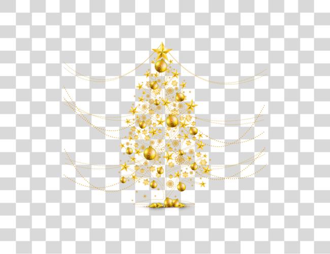 Download Christmastree Christmas Gold Tree Golden Christmas Tree Clip Art