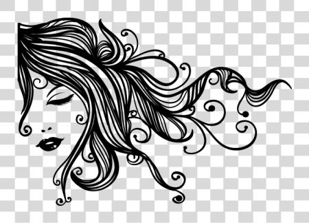 Download Decorar Paredes Silueta Femenina Cabello De Mujer Dibujo PNG file