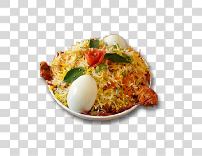 下载 Biryani 美国 雞 與 雞蛋 Biryani Clip 艺术