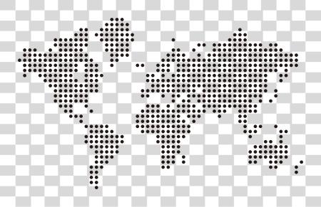 Download World Map Dotted World Map Dots PNG file