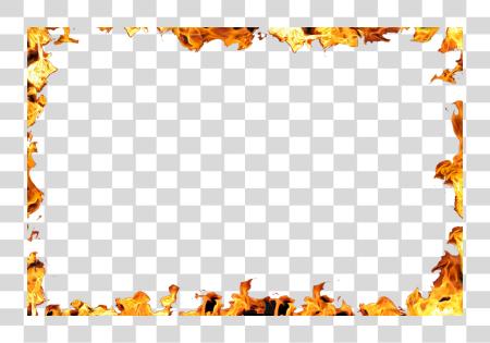 Download Fire Border Flame Frame PNG file