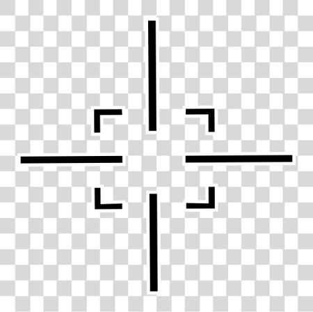 Download White Crosshair Gun Sight PNG file