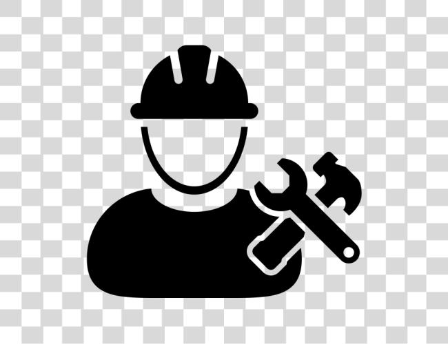 Download vector construcción trabajador icono Clip arte