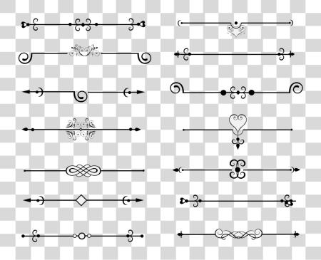 تحميل Divider Dividing خط Elegant نص Dividers بي ان جي ملف