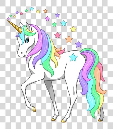 Download Unicorns Star Unicorn On A Cloud PNG file